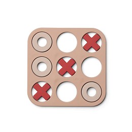 Игра LIEWOOD "Tic Tac Toe", мульти микс с розовым