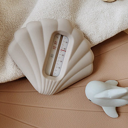 Детский термометр для ванны Konges Slojd "Ракушка", серый