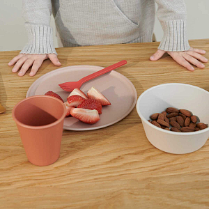 Набор детских тарелок LIEWOOD "Logan", 6 шт, мульти микс со светло-лавандовым