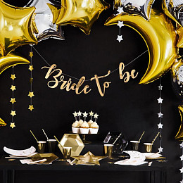 Гирлянда бумажная Party Deco "Серебряные звезды"