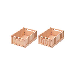 Набор складных ящиков для хранения LIEWOOD "Weston", 2 шт, размер S, темно-розовый