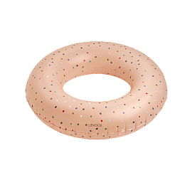 Детский надувной круг LIEWOOD "Конфетти", пыльно-розовый микс, большой