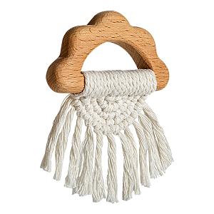 Грызунок LUKNO с макраме "Облако", серия Iskusno