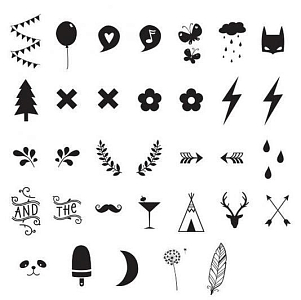 Набор символов и цифр для лайтбокса A Little Lovely Company, (уцененный)