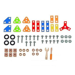 Деревянный конструктор Hape "Мастер", 62 элемента