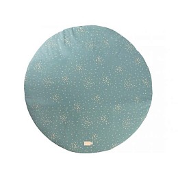 Коврик круглый Nobodinoz "Full Moon Confetti/Magic", конфетти с зеленой мятой, 105 см