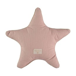 Подушка Nobodinoz "Aristote Star Misty Pink", нежно-розовая, 40 x 40 см