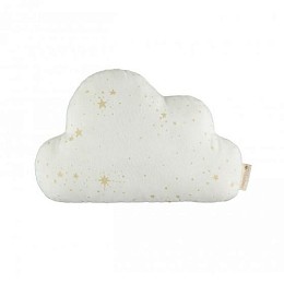 Подушка Nobodinoz "Cloud Gold Stella/White", россыпь звезд с кремовым, 24 x 38 см