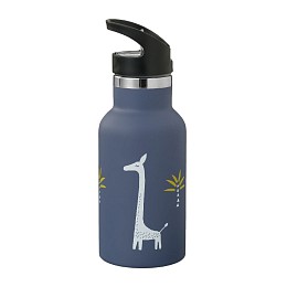 Бутылка-термос для напитков Fresk "Мечтательный жираф", сапфировая, 350 мл