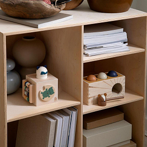 Деревянный развивающий кубик Sebra "Страна лесов"