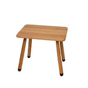 Столик буковый LOONA soft furniture, прямоугольный, с темными пяточками
