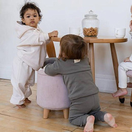 Пуф на буковых ножках LOONA soft furniture, розовый