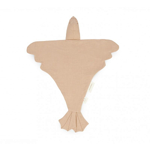 Текстильная игрушка из льна в виде птицы Nobodinoz "Lin Francais Bird Sand", песочная, 40 х 48 см
