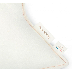 Подушка из льна Nobodinoz "Lin Francais Star White", молочная, 38 х 38 см