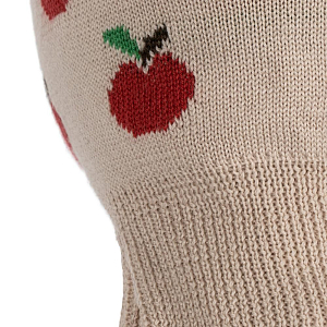 Шапка-шлем из шерсти мериноса Konges Slojd "Belou Pomme", красное яблоко