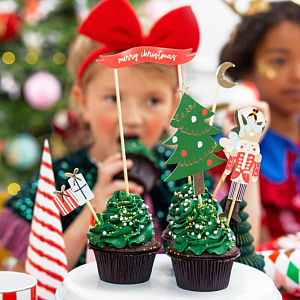 Топперы Party Deco "Щелкунчик", 6 шт