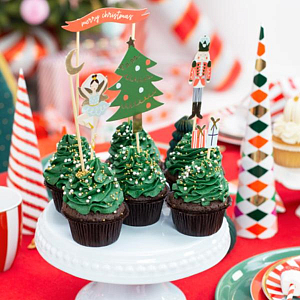 Топперы Party Deco "Щелкунчик", 6 шт