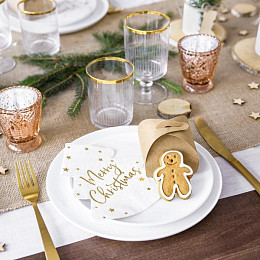 Салфетки Пати Деко (Party Deco) "Рождественская елка", 20 шт