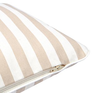 Подушка Nobodinoz "Jazz Cushion Taupe Stripes Natural", нежно-розовая полоска, 45 х 30 см