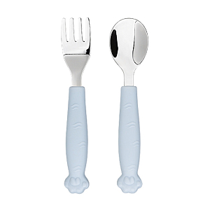 Набор детских столовых приборов LUKNO, голубой