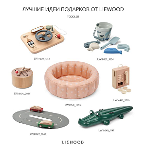 Игрушечный барабан LIEWOOD "Pete", темно-розовый микс