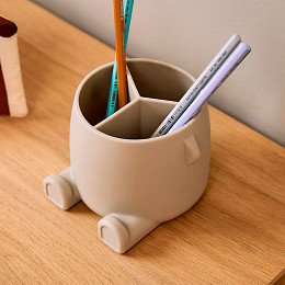 Органайзер для канцелярских принадлежностей nuuroo "Leonora Lunar Rock", лунный камень