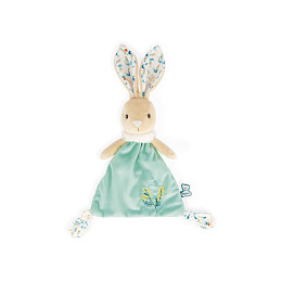 Игрушка-комфортер Kaloo "Кролик Justin", серия "Fripons", зеленый, 20 см