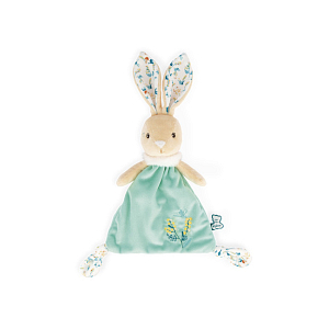 Игрушка-комфортер Kaloo "Кролик Justin", серия "Fripons", зеленый, 20 см