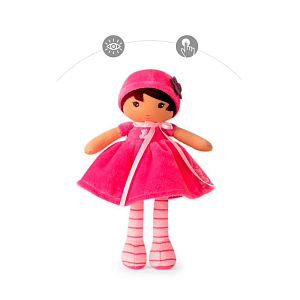 Текстильная кукла Kaloo "Emma", в розовом платье, серия "Tendresse de Kaloo", 25 см