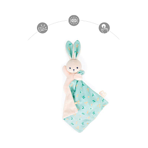 Игрушка-комфортер Kaloo "Кролик", серия "Carre Douceur", цитрусовый букет, 17 см