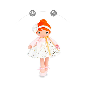 Текстильная кукла Kaloo "Valentine", в розовом платье, серия "Tendresse de Kaloo", 25 см