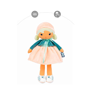 Текстильная кукла Kaloo "Chloé", в розовом платье, серия "Tendresse de Kaloo", 25 см