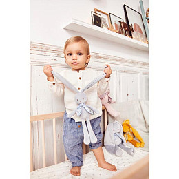 Мягкая игрушка Kaloo "Кролик", серия "Lapinoo", голубой, маленький, 25 см