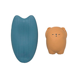 Игрушка для ванной Fabelab "Медведь Боб и Доска для серфинга", мульти