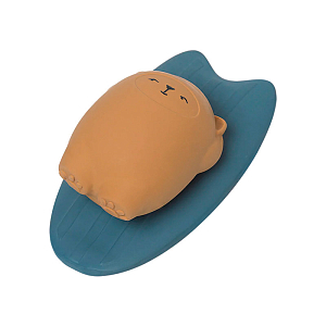 Игрушка для ванной Fabelab "Медведь Боб и Доска для серфинга", мульти