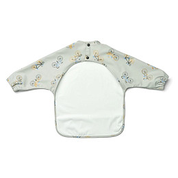 Детский нагрудник с рукавами ЛИВУД (LIEWOOD) "Велосипед", небесно-голубой