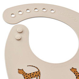 Набор детских нагрудников LIEWOOD "Tilda Leopard", 2 шт, песочный