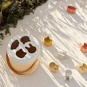 Набор для пляжа и песочницы LIEWOOD "Jorn Puzzle", мульти микс с синим