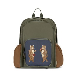 Школьный рюкзак Konges Slojd "Nush Olivine", оливковый, большой, водонепроницаемый