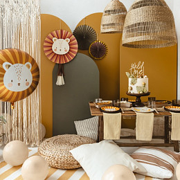 Украшения-вертушки Party Deco "Лев", 3 шт