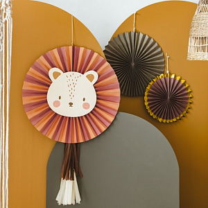 Украшения-вертушки Party Deco "Лев", 3 шт