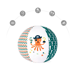 Развивающий шар Kaloo "Пират Осьминог", серия "Mon Ballon", 10 см