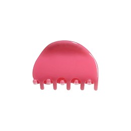 Заколка-краб "Hair Claw", маленькая, коллекция "Glam", темно-розовая