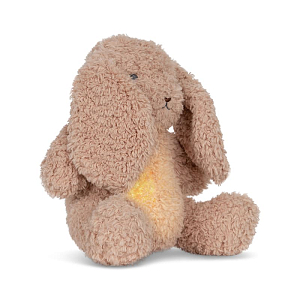 Интерактивная плюшевая лампа в виде кролика Konges Slojd "Bunny Teddy Cameo Rose", кремово-розовая