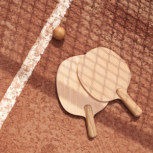 Игрушечный набор LIEWOOD "John Garden Tennis", темно-розовый