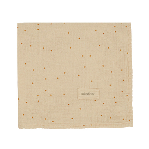 Муслиновая пеленка Nobodinoz "Wabi Sabi Dots Ginger", имбирные точки, 70 x 70 см