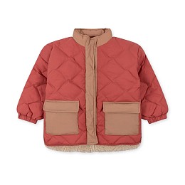 Куртка стеганая Konges Slojd "Pace Mineral Red", коралловая