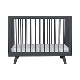 Кроватка для новорожденного Lilla "Aria", темно-серая