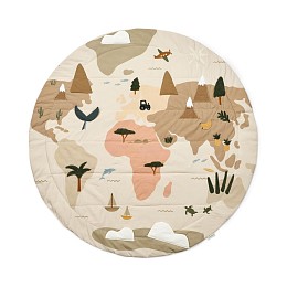 Развивающий коврик LIEWOOD "Adonna World Map", песочный, 80 см