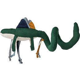Текстильная развивающая спираль LIEWOOD "Крокодил Wira", нефритовый микс
